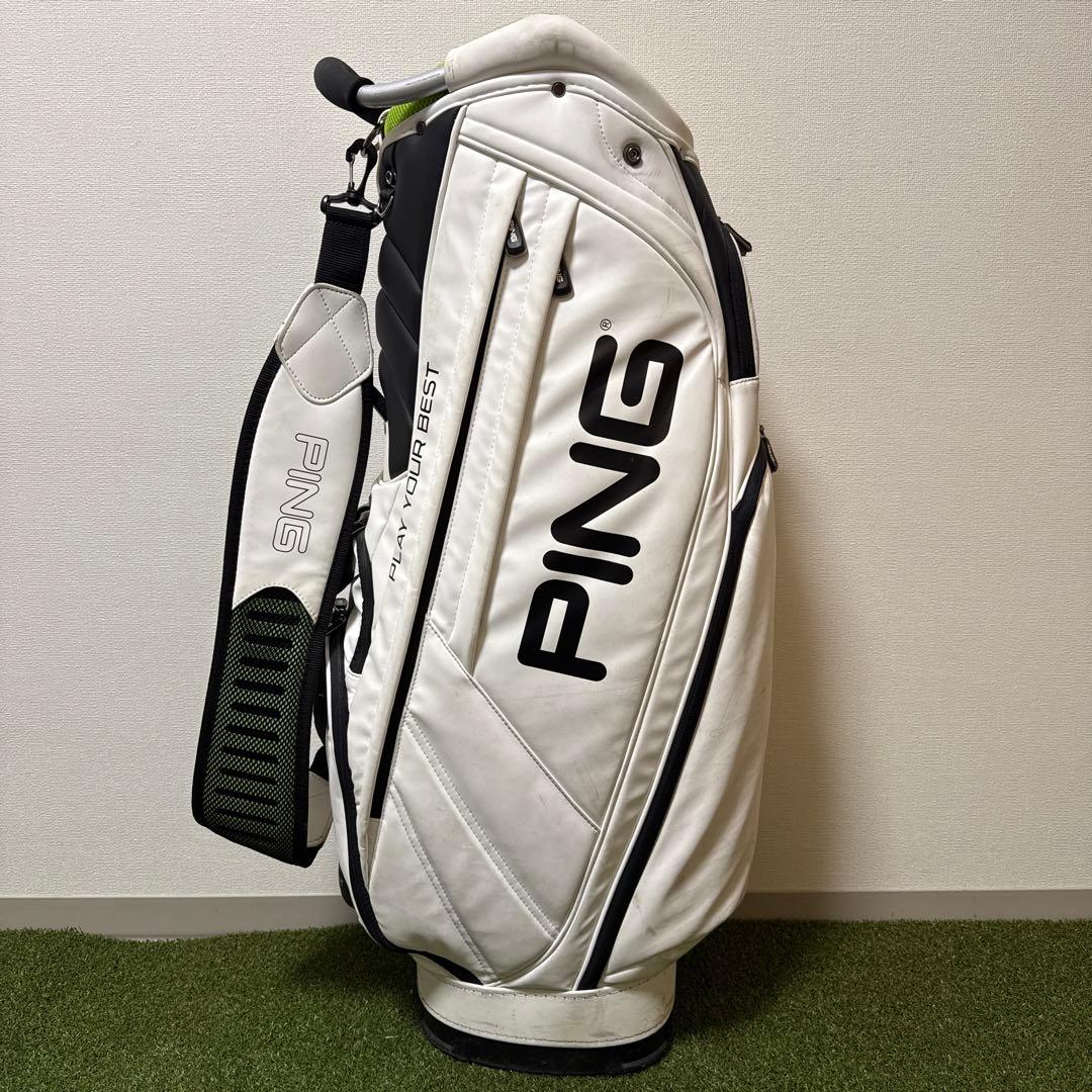 PING ピン キャディバッグ ホワイト 9.5型 47インチ対応