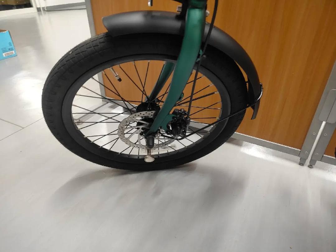 折り畳み電動アシスト自転車ERWAY A01 グリーン