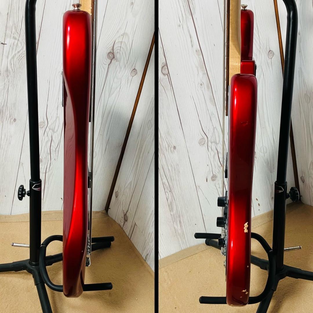 【希少】Squier by Fender J BASS エレキベース レッド