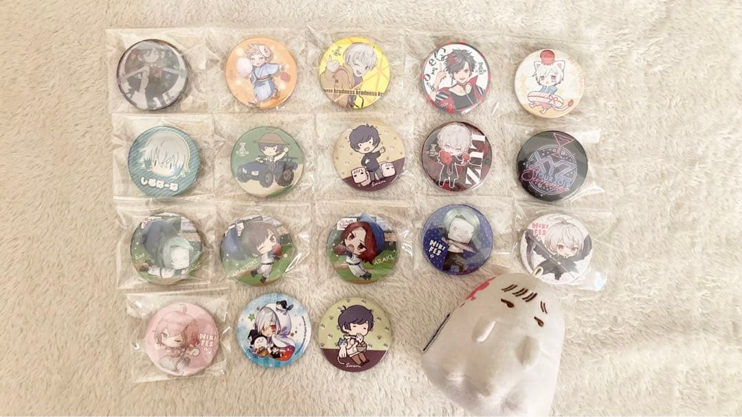 xyz ひきフェス 缶バッジ ぬいぐるみ