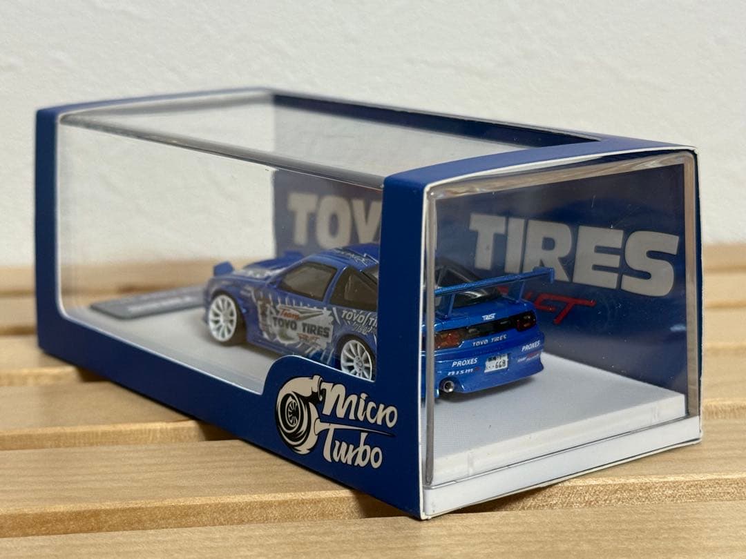 ミニカー MicroTurbo 1/64 180SX TOYO TIRES DRIFT