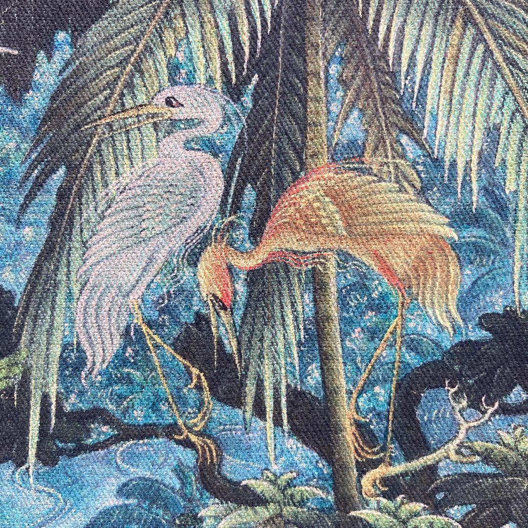 バリ絵　精緻な極細密画　超絶画法によって描かれたバリ島の民族画 約35×31cm