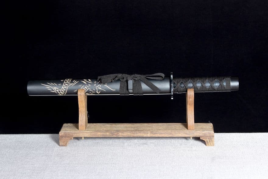 刻龍唐刀3点セット 武具　刀装具　日本刀　模造刀 居合刀