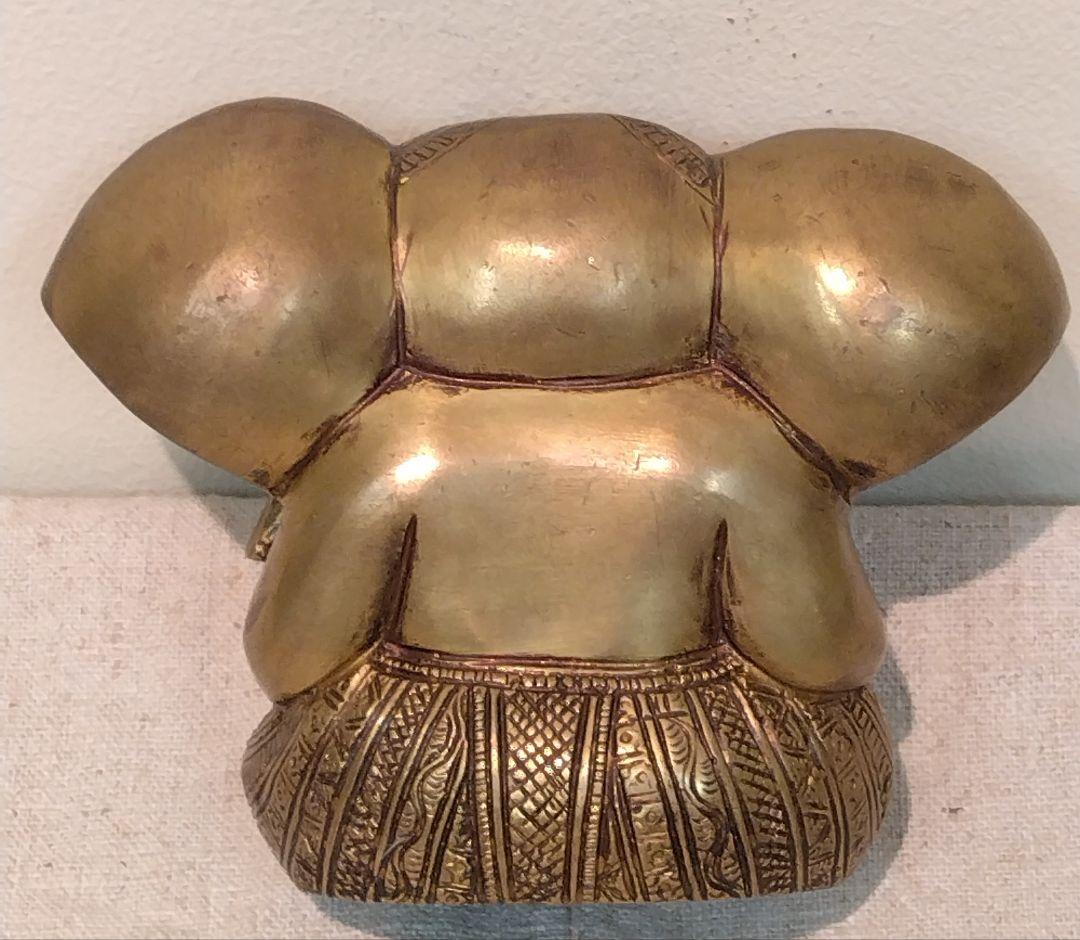 ガネーシャ 12cm 金属製置物 ネパール