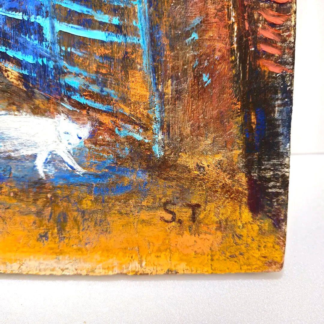 【絵画】 早朝の街 1970年油彩画