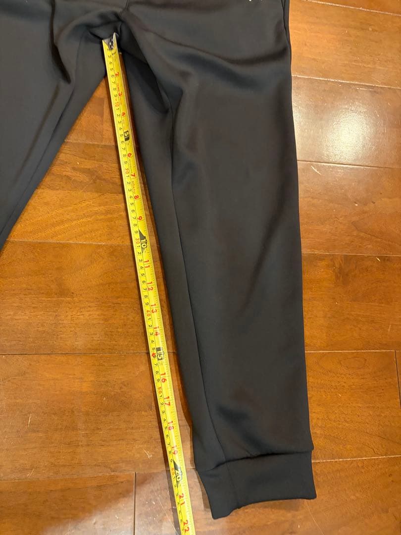 PXG 黒メンズパンツ　スウェット素材　伸縮　試着のみ　送料無料