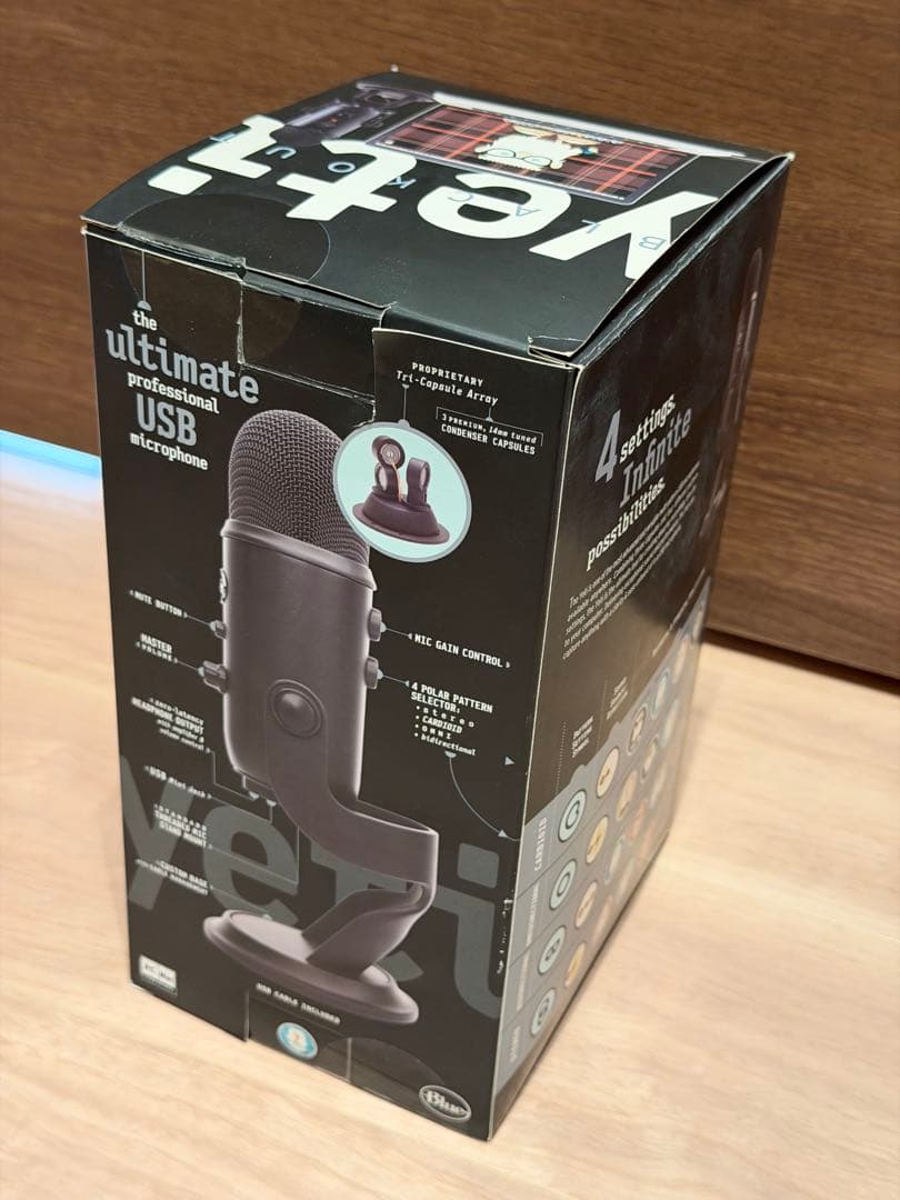 Blue Yeti USBマイク BM400BK 箱付き