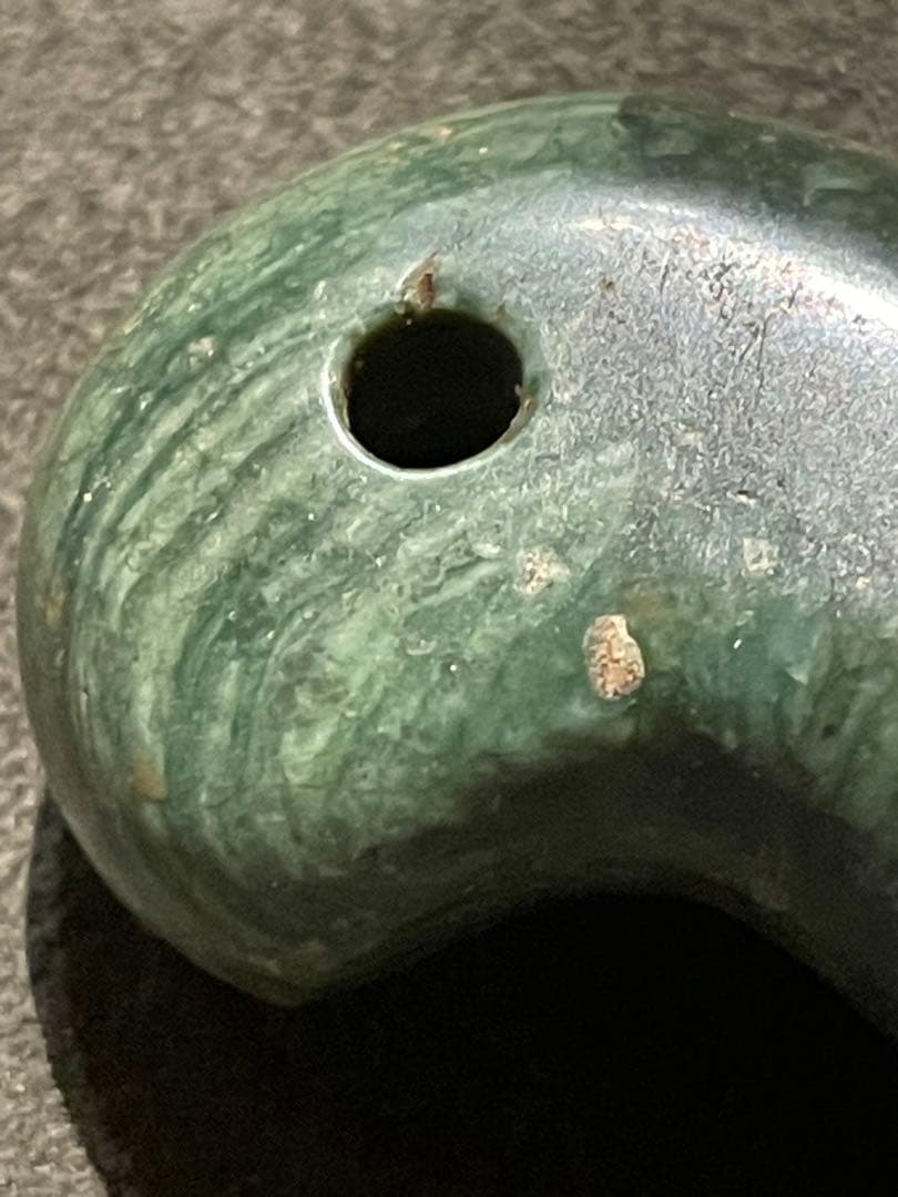 古墳時代　出雲石勾玉　コの字型 大型　出土品