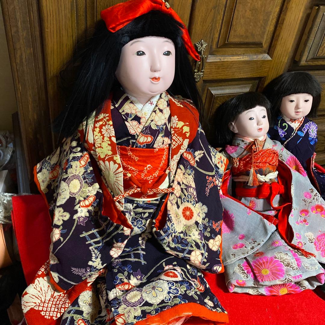 市松人形　１８号　６３ｃｍ　美しい女の子　修理済