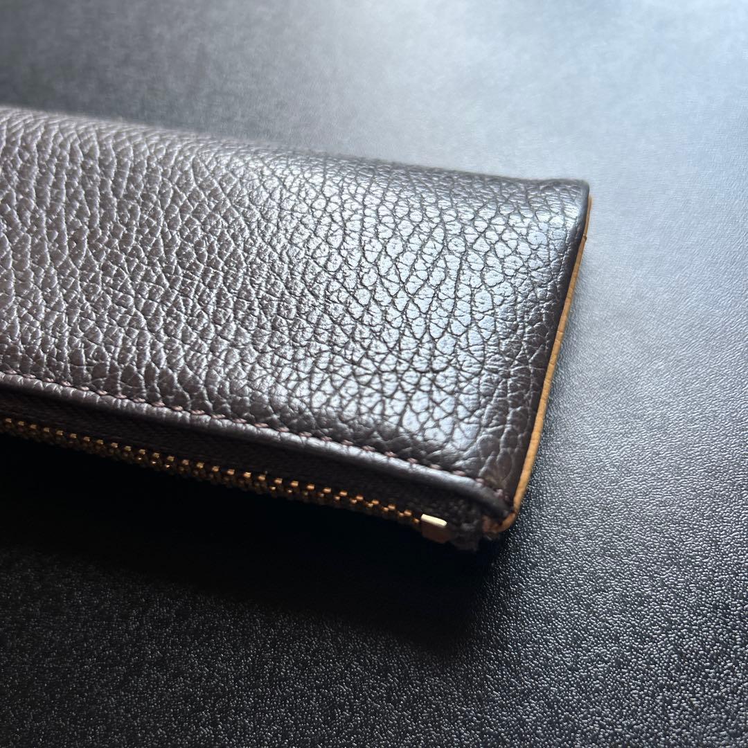 c company ルポペンケース　ダークブラウン レザー 筆箱