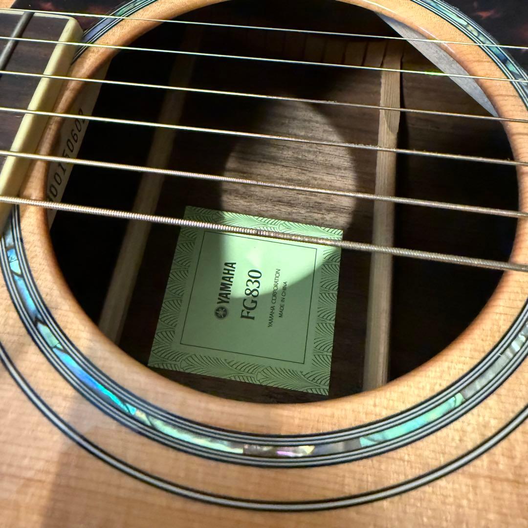 YAMAHA FG830 アコースティックギター ギグバッグ付き