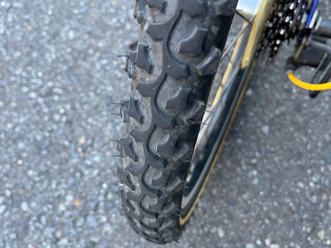 M*i様 中古LEDオートライト6段変速子ども自転車★22インチ★シルバー※配達