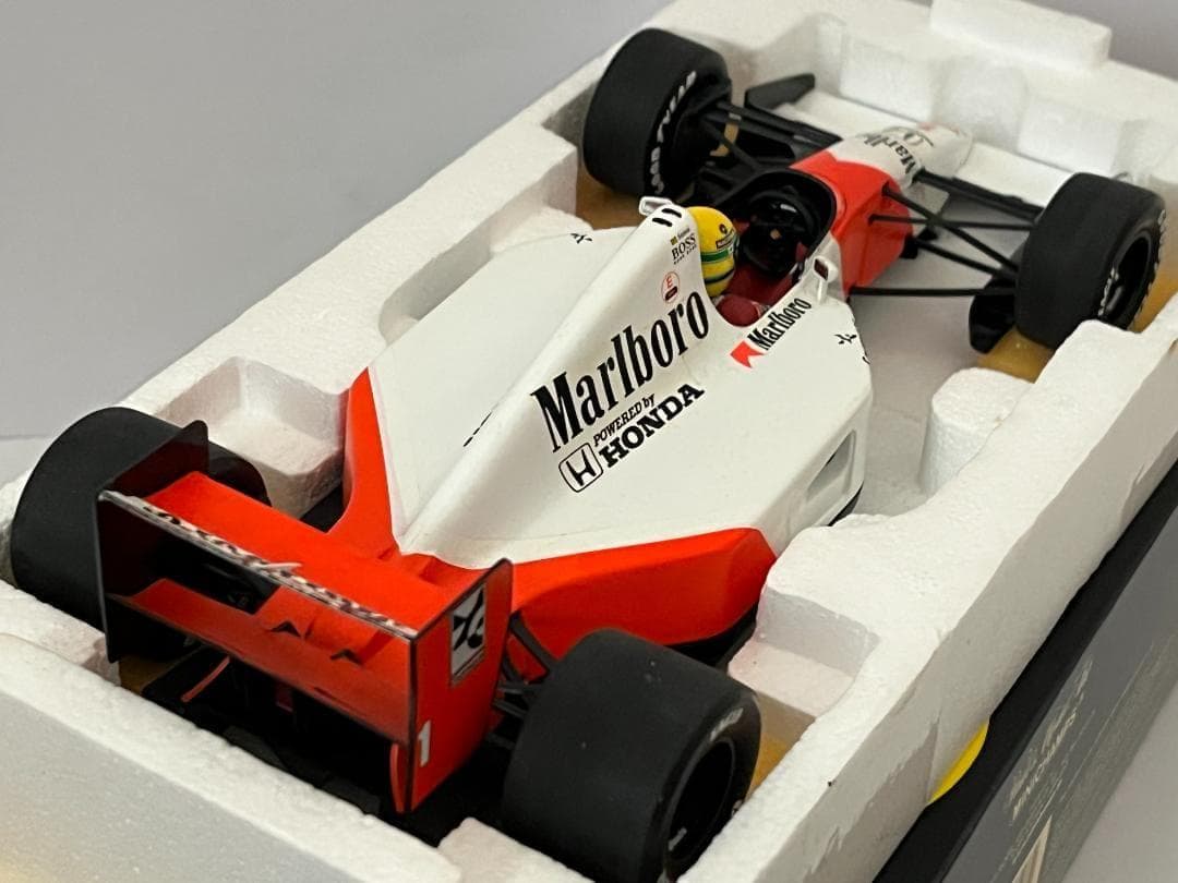 ミニチャンプス 1/18 McLaren Honda MP4/7 A.セナ 難有