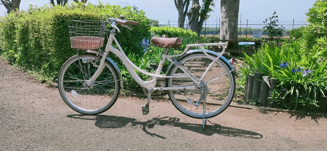 ホワイトシティサイクル 前面バスケット付き 女の子　20インチ