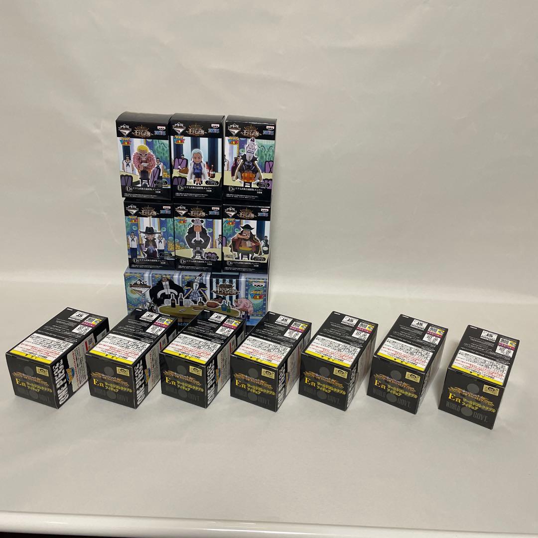 ワンピースワールドコレクタブルフィギュア　一番くじ　王下七武海セット