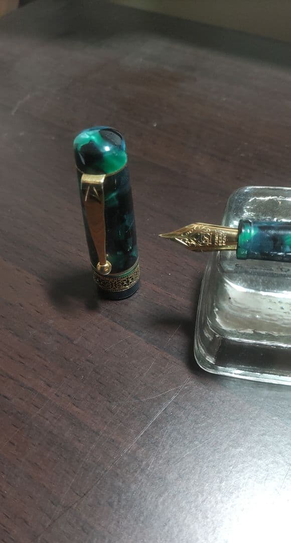 Pent 万年筆 ペント シンフォニー アダージオ エメラルド森の精霊 F細字