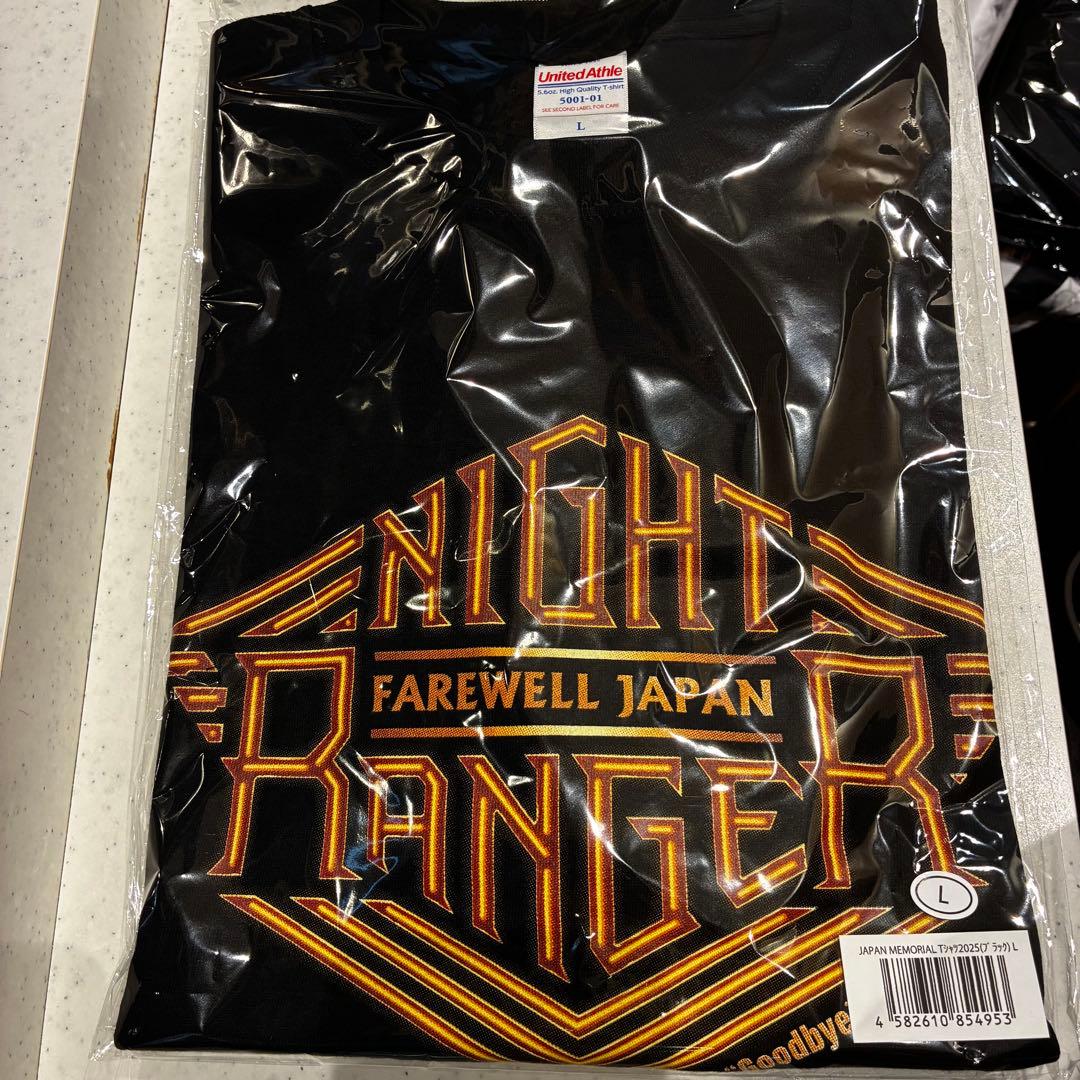 ナイトレンジャー Tシャツ 来日公演限定 Lサイズ ブラック ①
