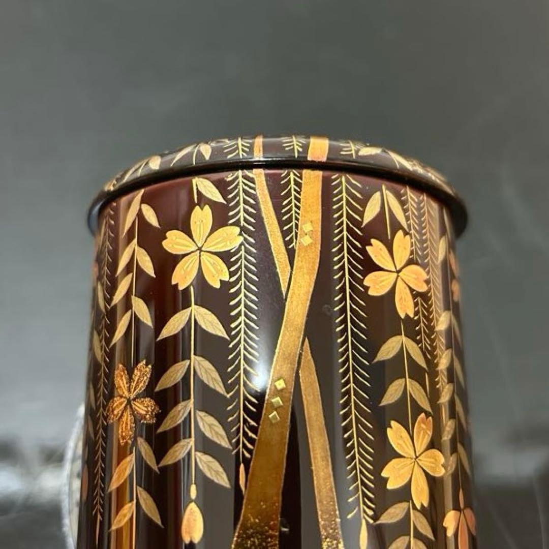 枝垂桜蒔絵金輪寺茶器　茶道具懐石茶箱鵬雲斎坐忘斎淡々斎即中斎棗水指茶杓水屋茶碗