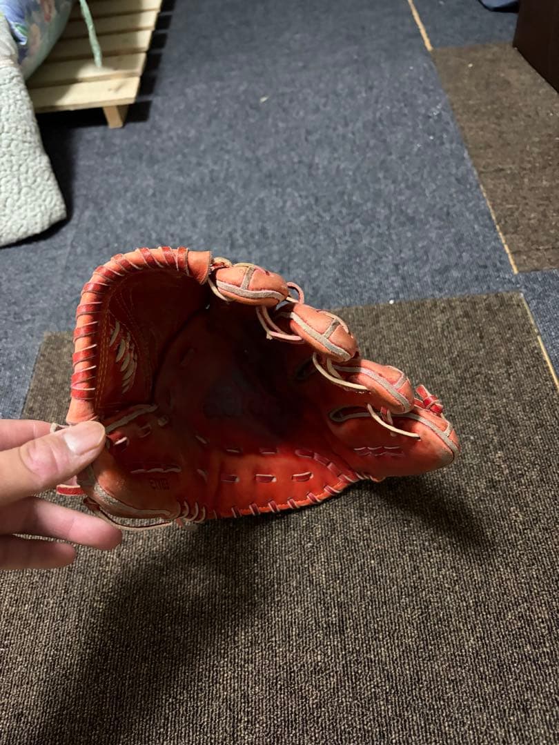 adidas レッド 硬式グローブ 投手用グラブ 硬式