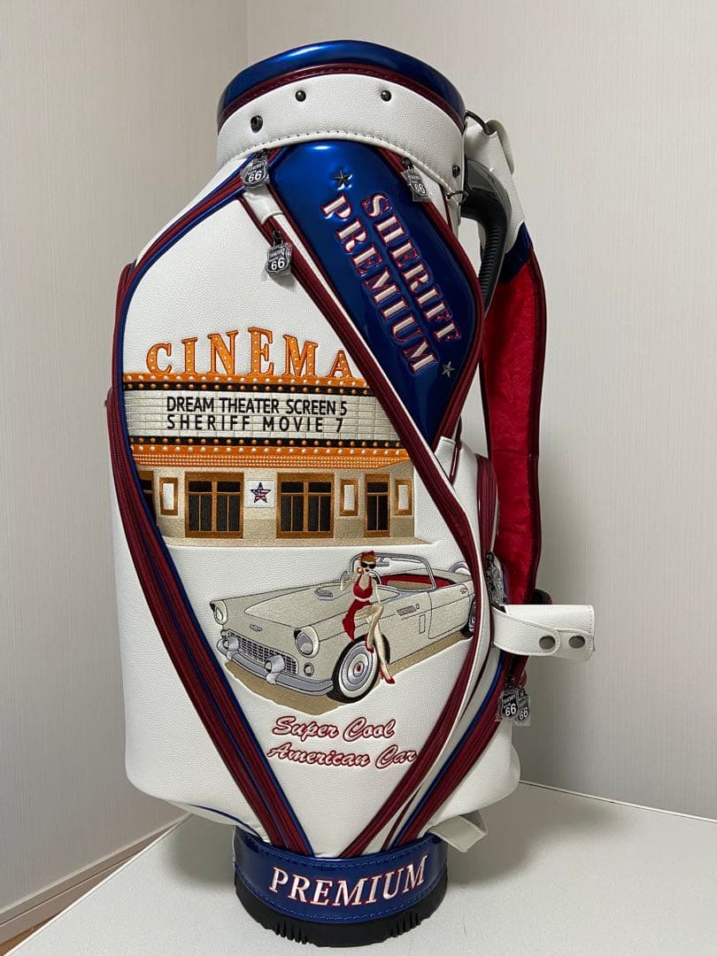 美品⭐︎SHERIFF プレミアムゴルフキャディバッグ