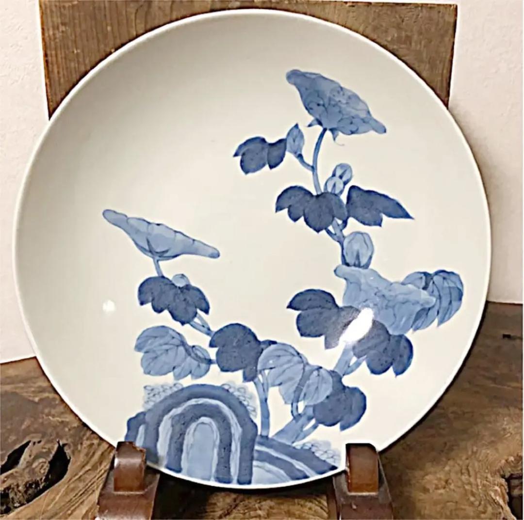 時代 鍋島焼 鍋島藩 染付け 草花紋