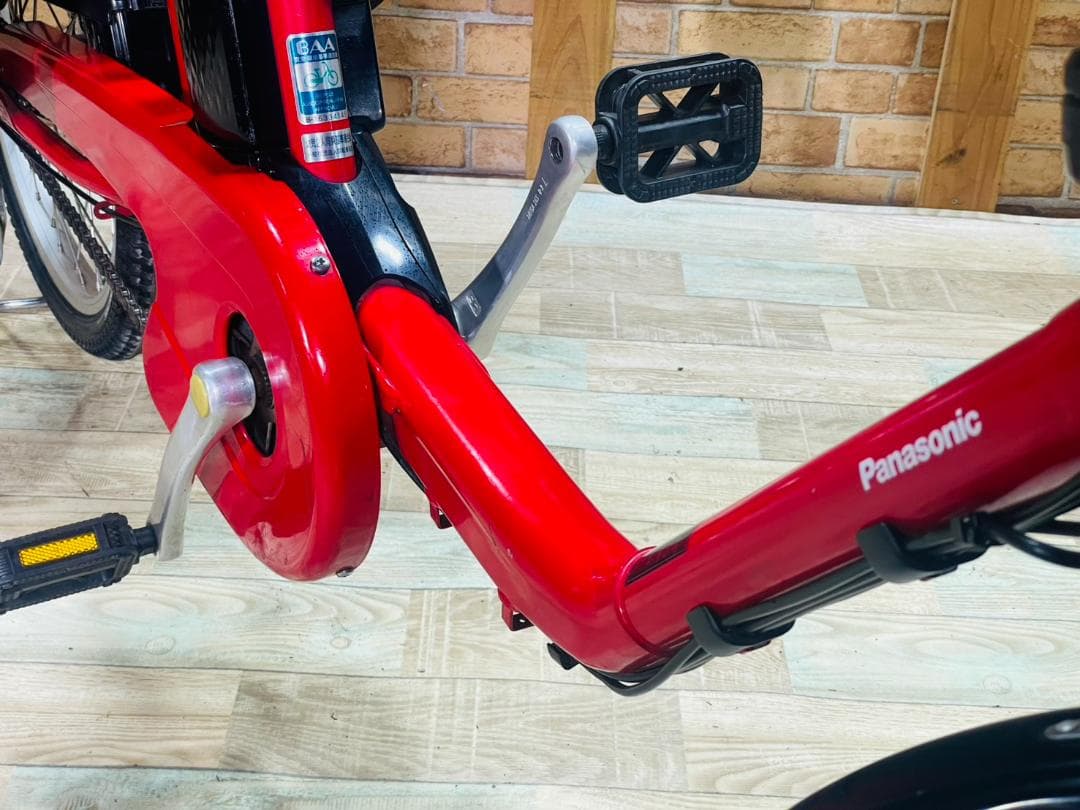 レッド系 パナソニック 子供乗せ電動アシスト自転車 H3335