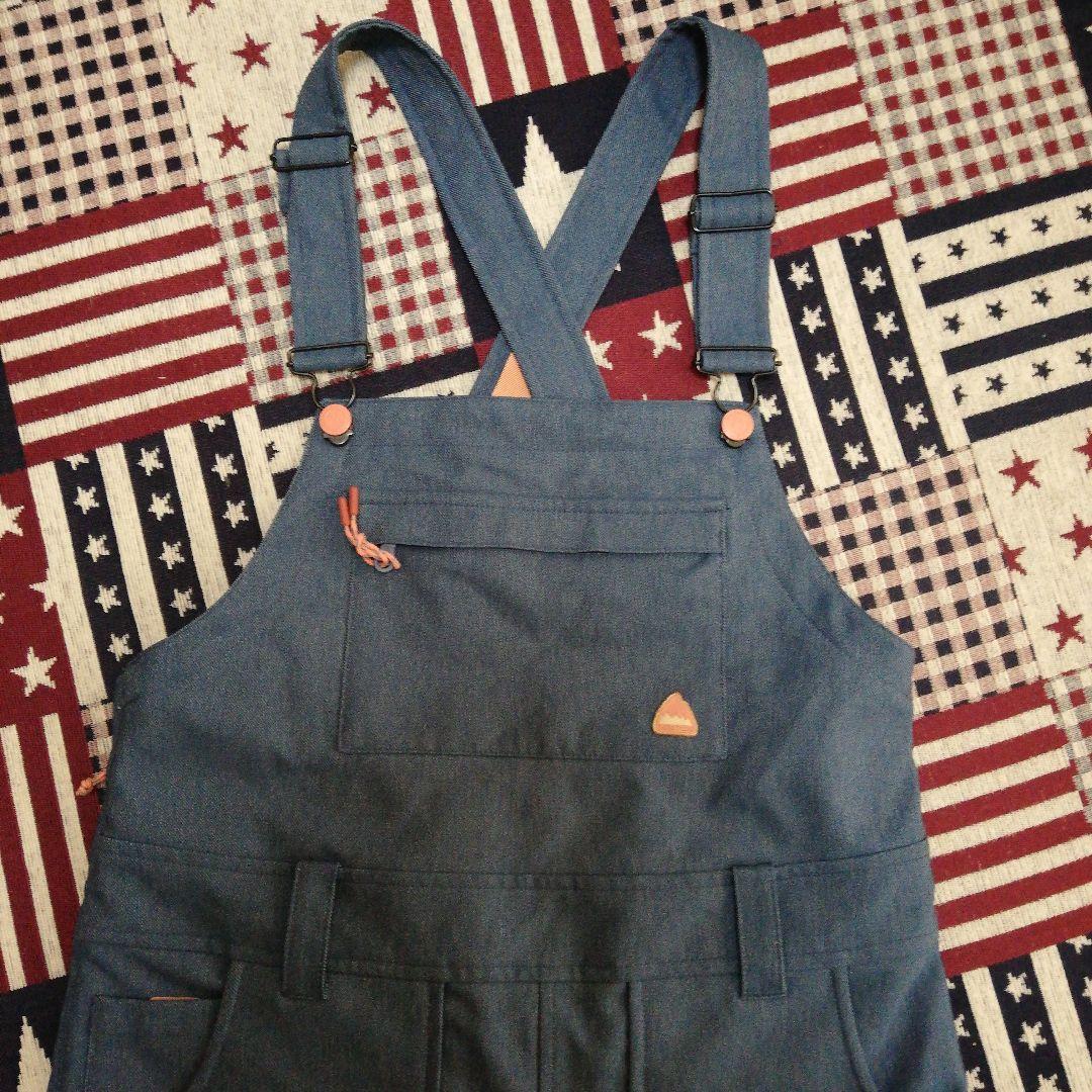 burton バートン　デニム調　ビブパンツ　つなぎ　レディース　S