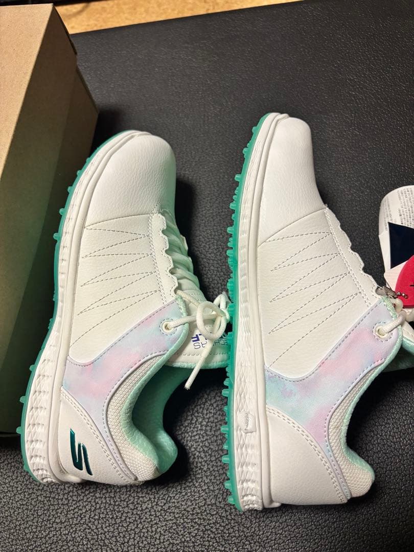 SKECHERS GO GOLF ゴルフシューズ ホワイト/ミント