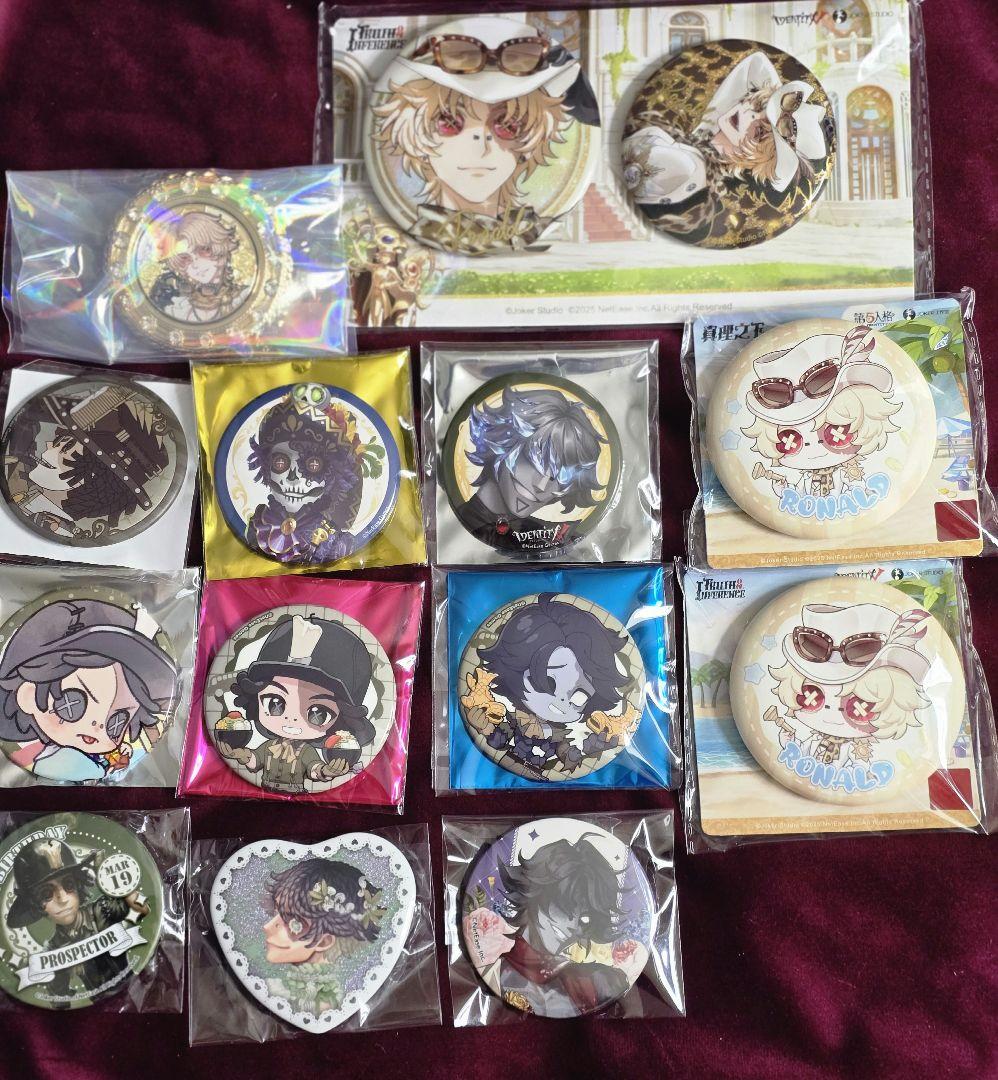 第五人格(IdentityV)ノートン缶バッジまとめ売り