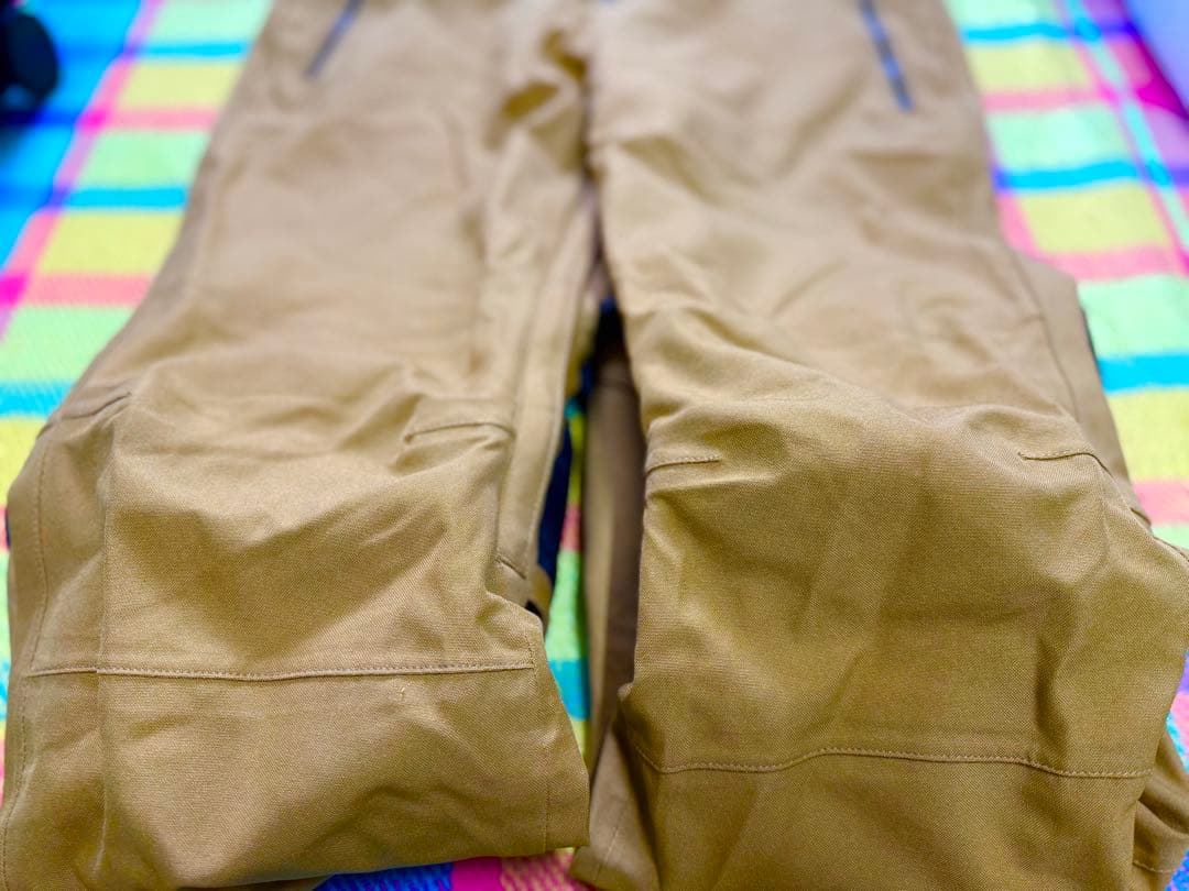 VOLCOM ブラウン オーバーオール リブパンツ