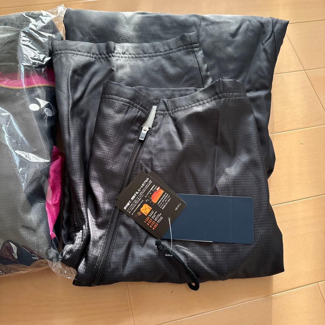 ヨネックス テニスウェア ウィンドブレーカー 裏地付上下セット M ピンク