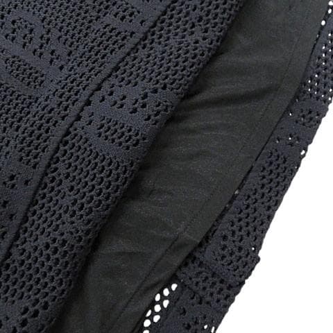 【美品】パーリーゲイツ ニット メッシュスカート サイズ1 [M5874]