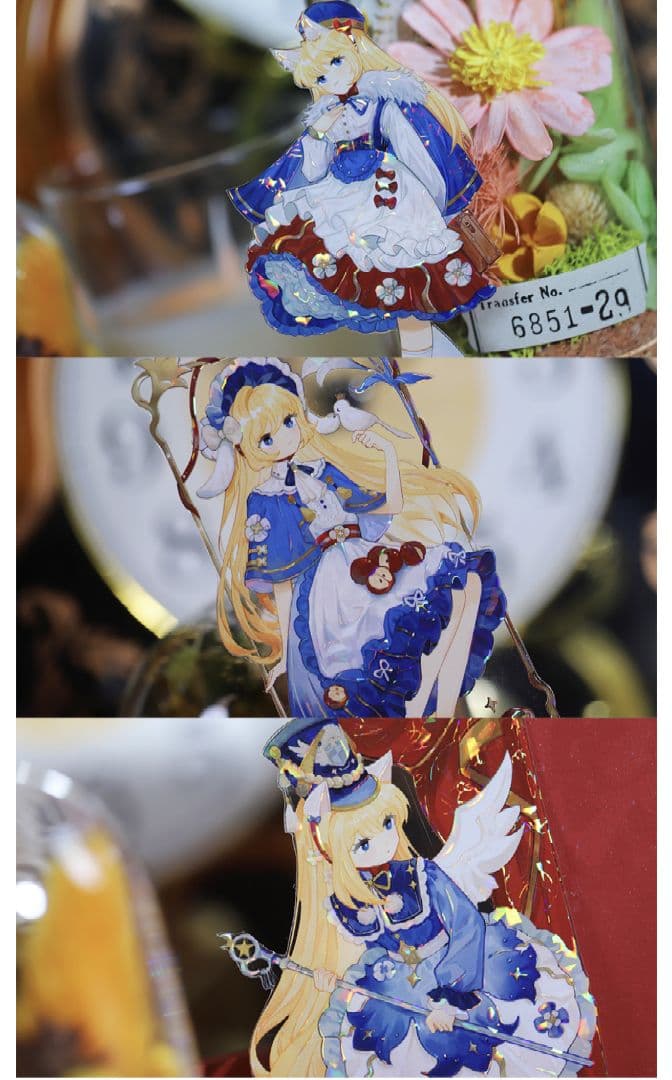 J742＃轻骑羽落(贝壳光)喵啪叽切り売り海外人物マステ女の子