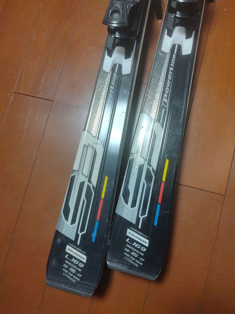 【状態良好☆】169cm　SALOMONスキー板セット♪　送料無料！