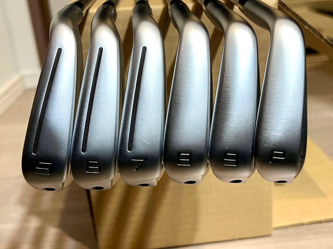 美品）テーラーメイドP790：2021アイアン(5~Pw) KBS Cテーパー