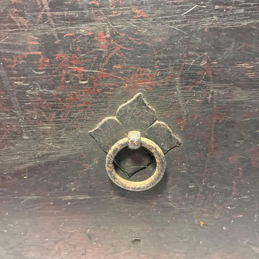 古道具 小物入れ 引出し 骨董 明治 当時物 時代物 木製 レトロ 鍵なし