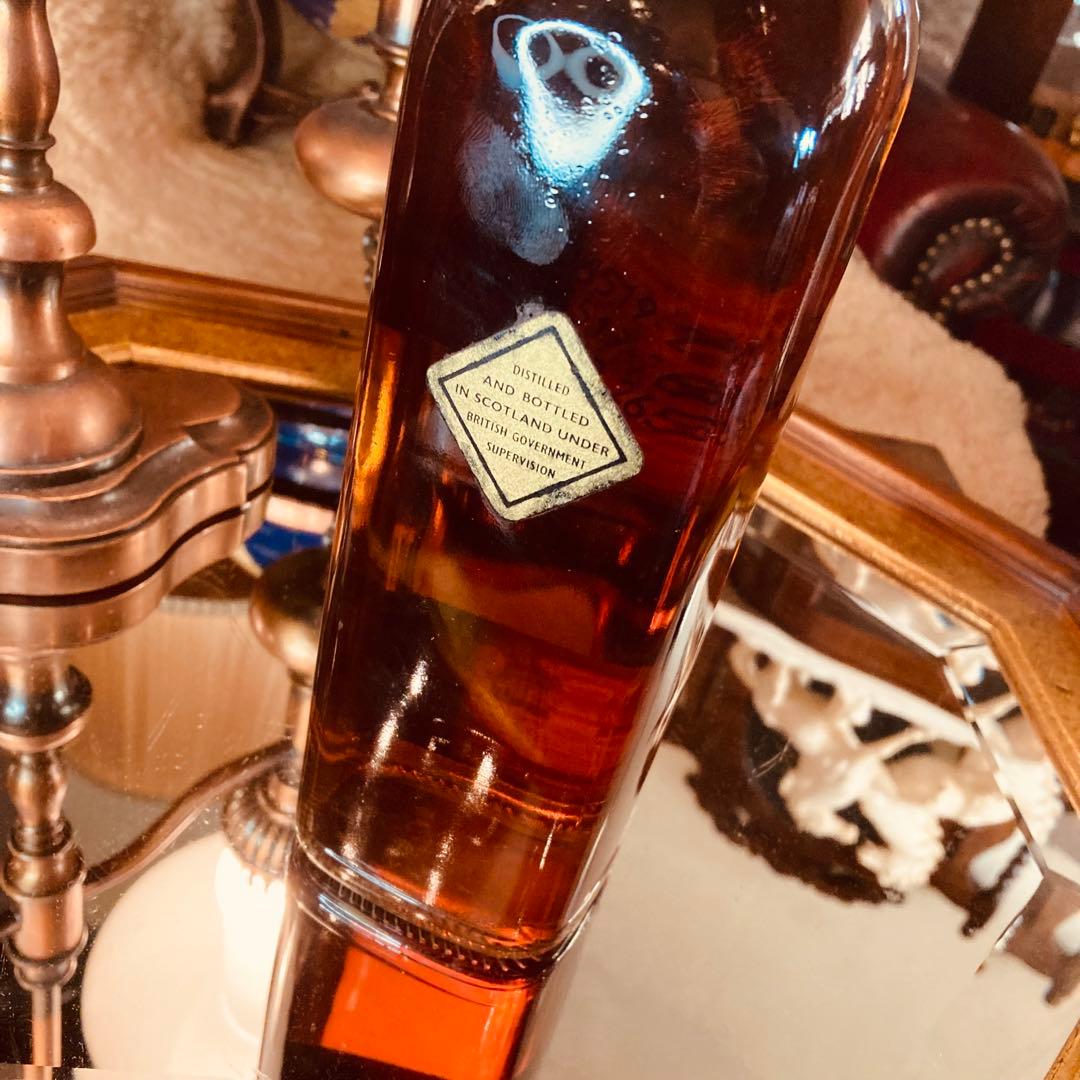 湯布院アンティーク '70ジョニーウォーカー オールドボトル 白文字2行