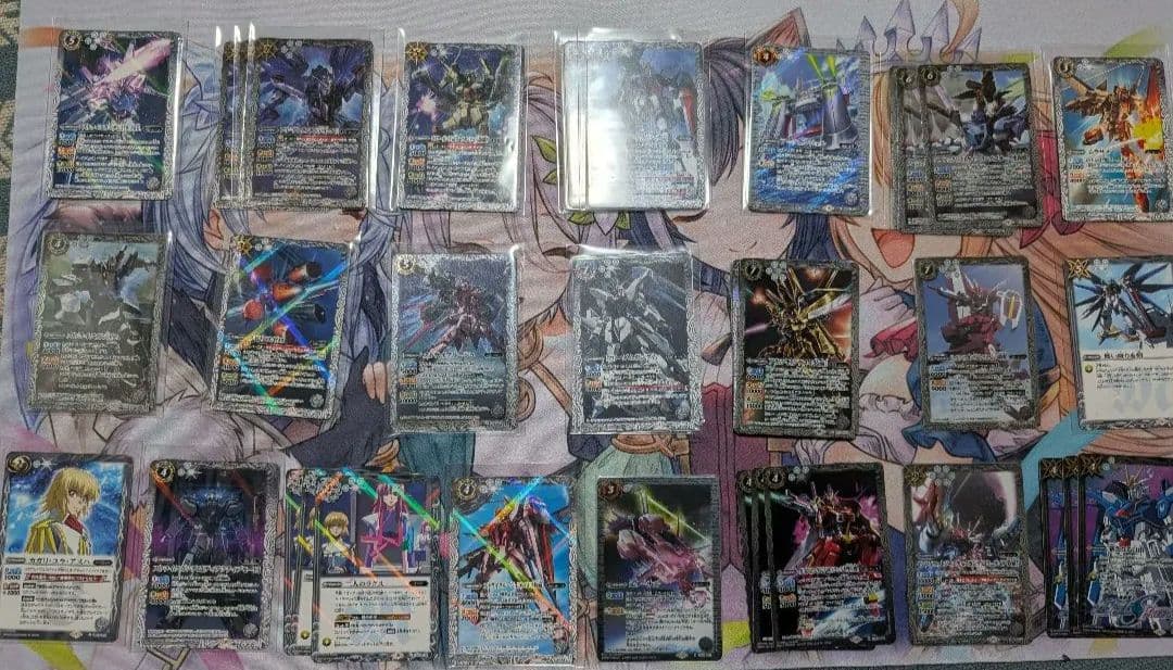 バトスピ　スリーブつきSEEDデッキ　入れ替えパーツ多数