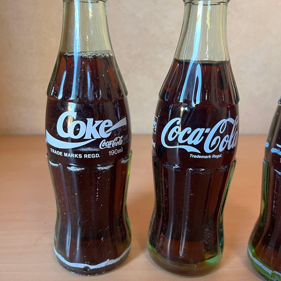 ヴィンテージ コカ・コーラ 中身入り 190ml 未開栓 観賞用 3本セット