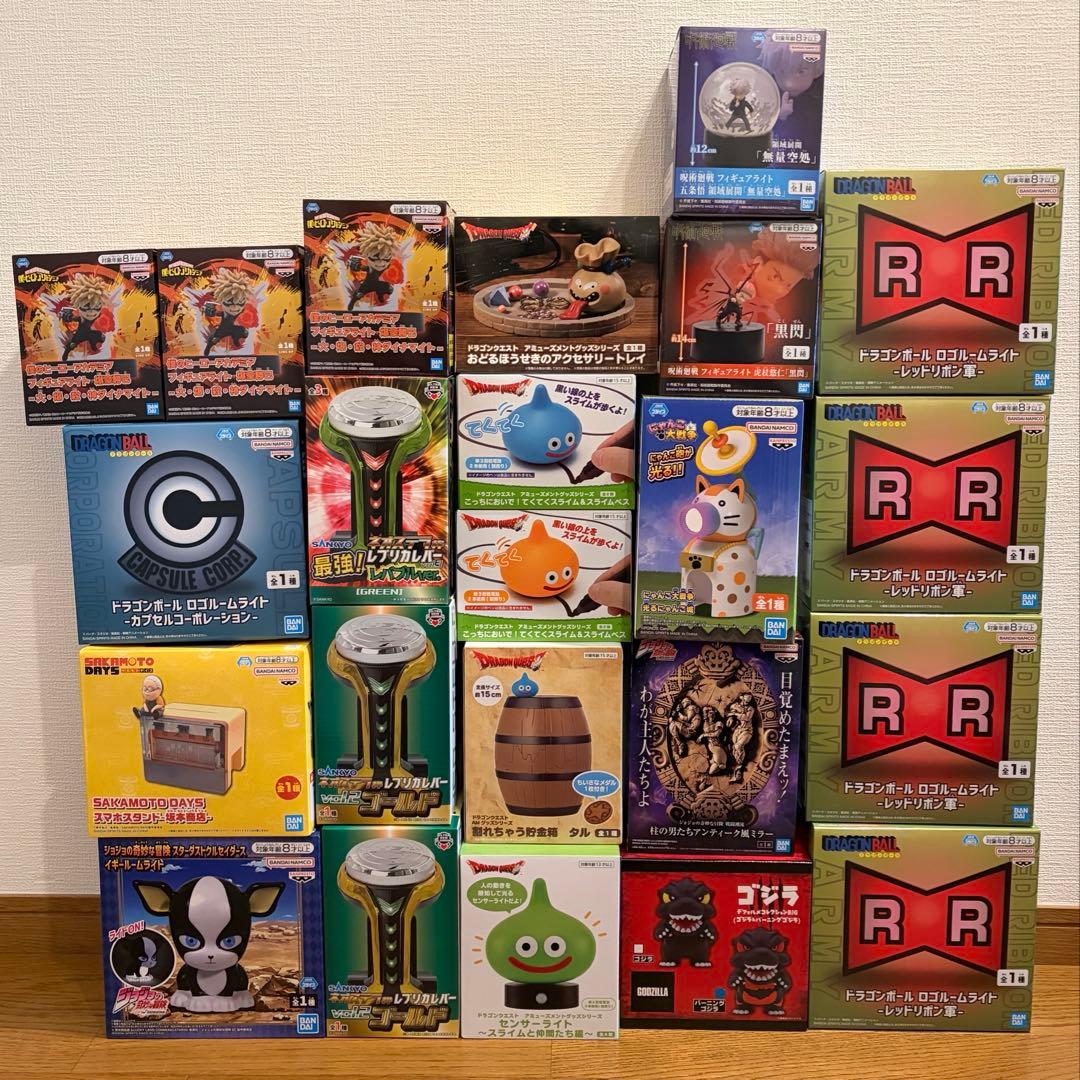 プライズ　23個セット　ルームライト　ドラゴンクエスト　等　まとめ売り