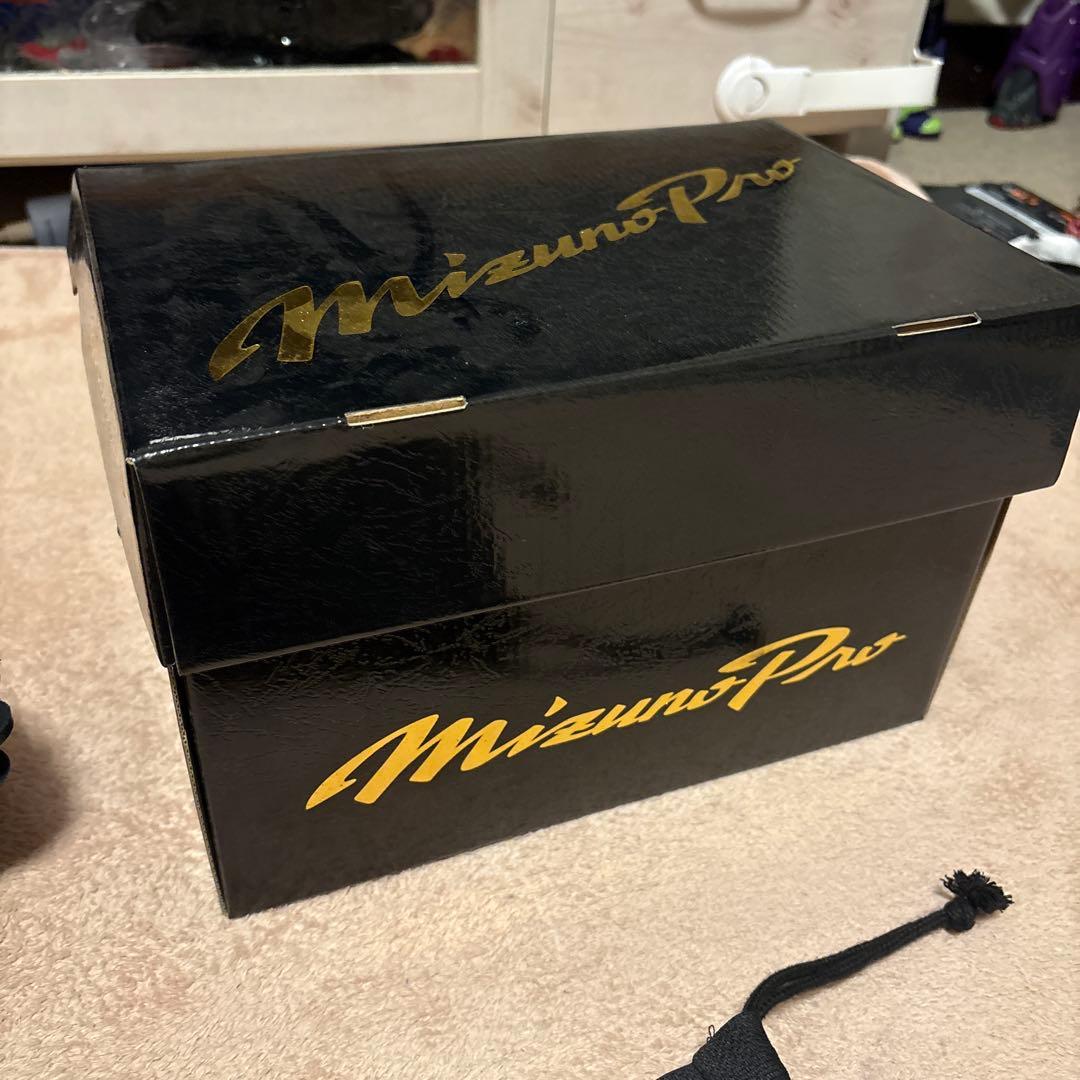 Mizuno Pro 軟式ファーストミット 黒 黄