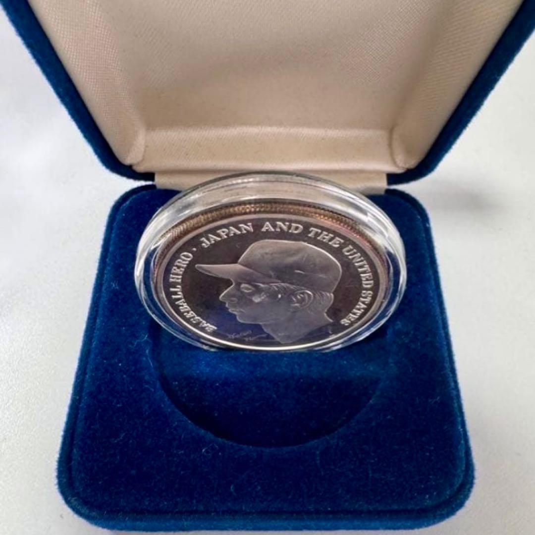 LA☆野茂 ロサンゼルス・ ドジャース 999 純銀 ケース付き