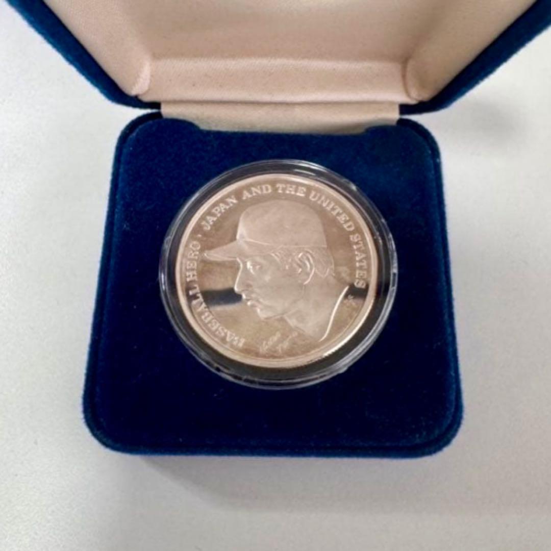 LA☆野茂 ロサンゼルス・ ドジャース 999 純銀 ケース付き