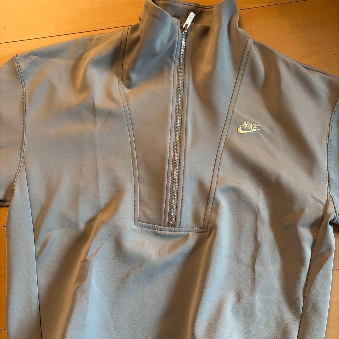 男女兼用Nike ジャージ上下セット グレー ハーフジップフルジップパンツ