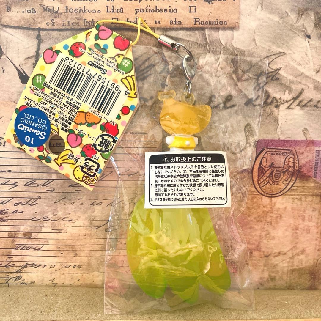 キティ ストラップ フルーツバージョン バナナ 根付け ♡ 激レア