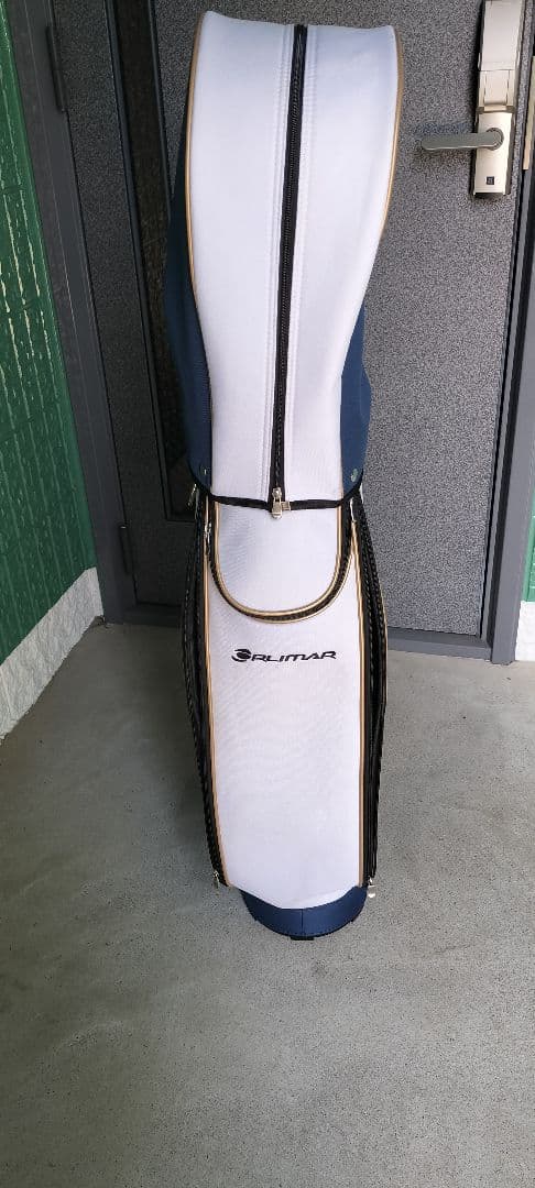 オリマー　レディースキャディバッグ 　ネイビー ホワイト ロゴ入り