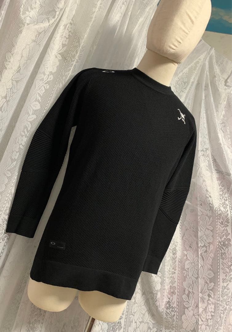 未使用！OAKLEY オークリー　GOLF 長袖　ストレッチニット　黒　Mサイズ