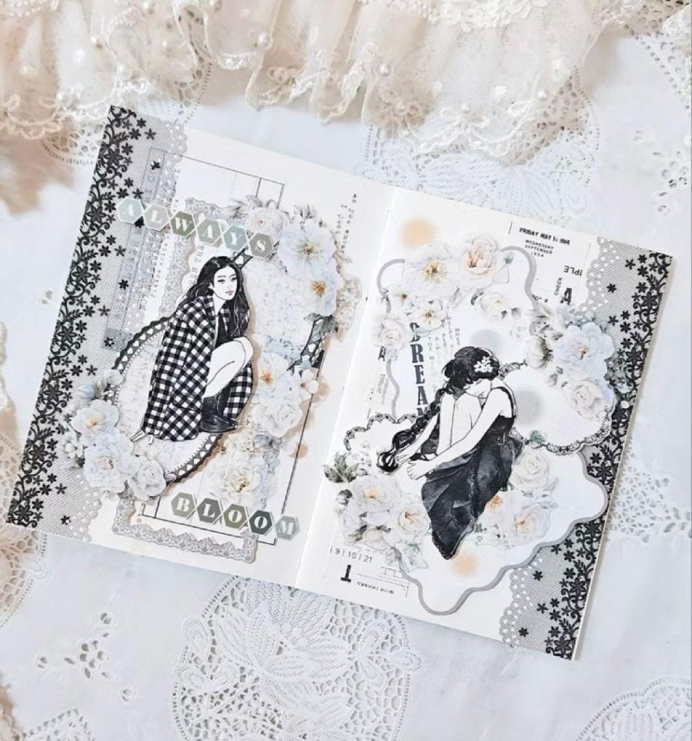 ggaggong アイボリーブルームPETテープ