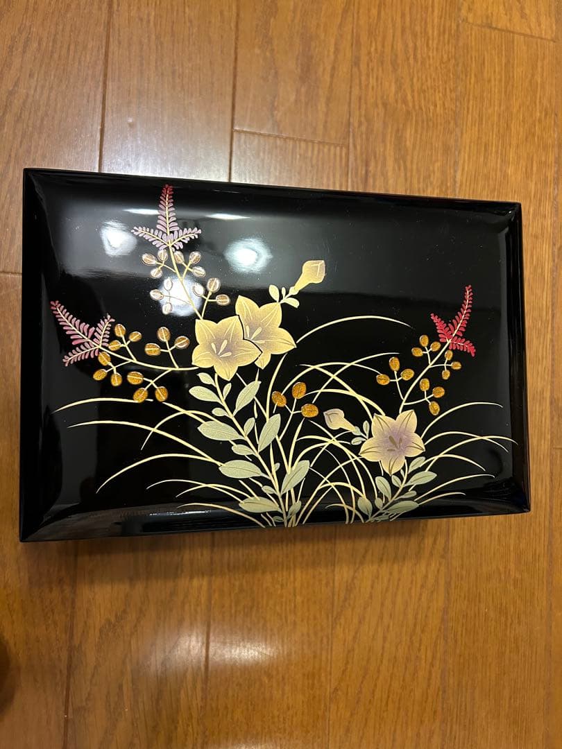 会津塗ジュエリーボックス オルゴール　鍵付き