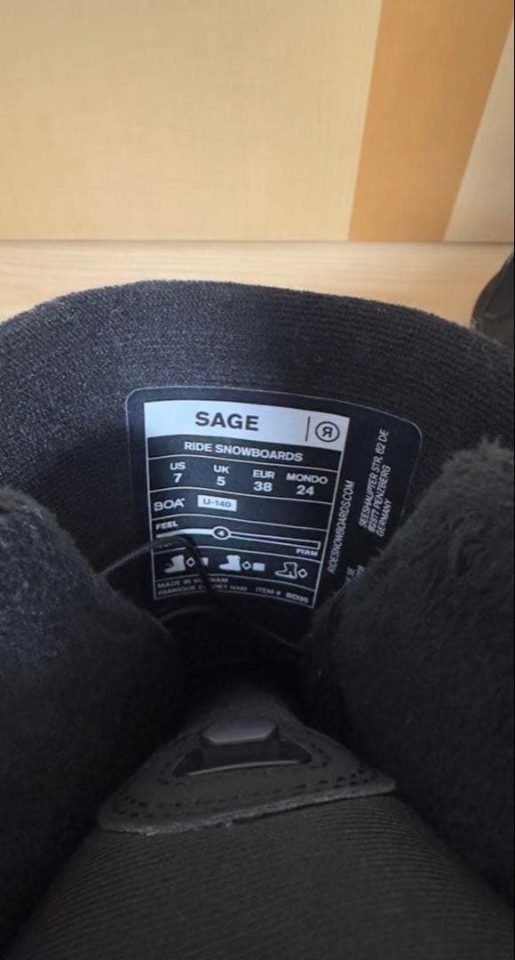 新品未使用品‼️RIDE SAGE25-26レディース BOAスノボブーツ24cm